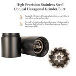 Handheld Manual Coffee Grinder with 12 Settings