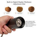 Handheld Manual Coffee Grinder with 12 Settings