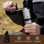 VEVOK CHEF Manual Stainless Steel Coffee Grinder
