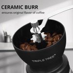 Manual Coffee Grinder with Ceramic Burrs and Jars