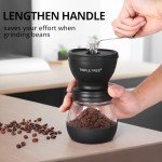 Manual Coffee Grinder with Ceramic Burrs and Jars