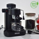 IMUSA 4-Cup Espresso & Cappuccino Maker - Black