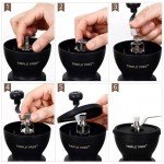 Manual Coffee Grinder with Ceramic Burrs and Jars