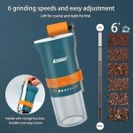 Portable Manual Coffee Grinder with Adjustable Coarseness