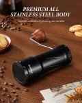Manual Coffee Bean Grinder with Adjustable Conical Burr