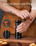 Manual Coffee Bean Grinder with Adjustable Conical Burr