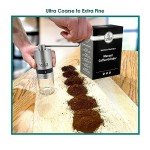 Manual Stainless Steel Coffee Grinder with Adjustable Settings