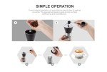 Portable Adjustable Ceramic Burr Coffee Grinder