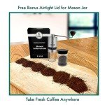 Manual Stainless Steel Coffee Grinder with Adjustable Settings