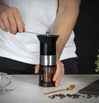 Bialetti Matte Black Stainless Steel Coffee Grinder