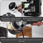 IMUSA 4-Cup Espresso & Cappuccino Maker - Black