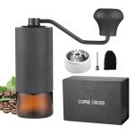 Manual Stainless Steel Coffee Grinder with Adjustable Coarseness