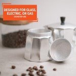Imusa 6-Cup Stovetop Espresso Maker, Silver