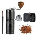 Manual Coffee Grinder with Adjustable Settings, 30g Capacity