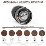 HEIHOX Adjustable Manual Coffee Grinder - 30g Capacity
