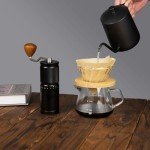Manual Coffee Grinder with Adjustable Settings, 30g Capacity