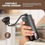 Manual Stainless Steel Coffee Grinder with Adjustable Coarseness