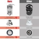 HEIHOX Adjustable Manual Coffee Grinder - 30g Capacity