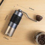HEIHOX Adjustable Manual Coffee Grinder - 30g Capacity