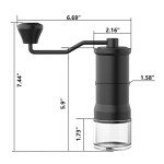Stainless Steel Manual Coffee Grinder - Adjustable Grind