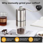 Wasunrm Hand Coffee Grinder with Adjustable Settings