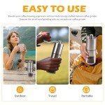 Wasunrm Hand Coffee Grinder with Adjustable Settings