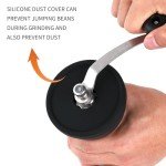 Adjustable Manual Coffee Grinder with Sealing Can