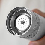 Manual Coffee Grinder with Adjustable Thickness - Silver