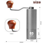 Portable Manual Coffee Grinder for Precision Brewing