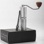 Manual Coffee Grinder with Adjustable Thickness - Silver