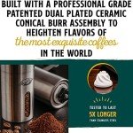JavaPresse Portable Manual Coffee Grinder with 18 Settings