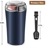 Electric Coffee and Spice Grinder with Brush Spoon