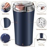 Electric Coffee and Spice Grinder with Brush Spoon