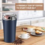 Electric Coffee and Spice Grinder with Brush Spoon