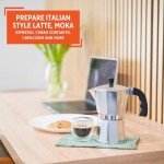 Imusa 6-Cup Stovetop Espresso Maker, Silver