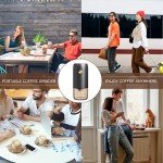 Portable Stainless Steel Coffee Grinder with Adjustable Settings