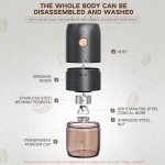 Portable Stainless Steel Coffee Grinder with Adjustable Settings