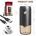 Portable Stainless Steel Coffee Grinder with Adjustable Settings