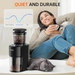 SOWTECH Electric Conical Burr Coffee Grinder - Black