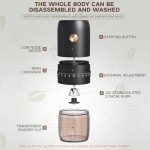 Portable Electric Coffee Grinder with 40 Settings