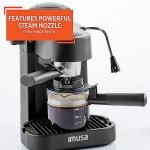 IMUSA 4-Cup Espresso & Cappuccino Maker - Black