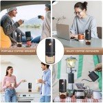 Portable Electric Coffee Grinder with 40 Settings