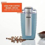 IMUSA Matte Blue Electric Coffee and Spice Grinder