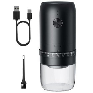 Battery-Powered Portable Burr Coffee Grinder