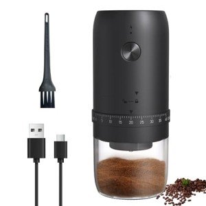 Compact Electric Burr Coffee Grinder with 40 Settings