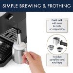 De'Longhi Manual Espresso Machine with Milk Frother