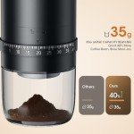 Battery-Powered Portable Burr Coffee Grinder