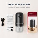 Battery-Powered Portable Burr Coffee Grinder