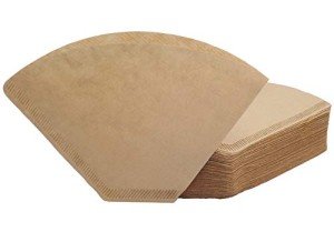 Irekamons Unbleached Cone Coffee Filters, 100 Count