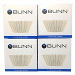 Bunn 100-Count Basket Coffee Filters Pack of 4